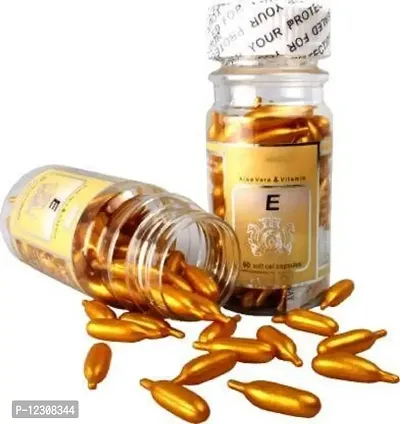 Zhunmun Aloe Vera and Vitamin E Face Capsules OIL For Glowing & Radiant Skin (60 g)