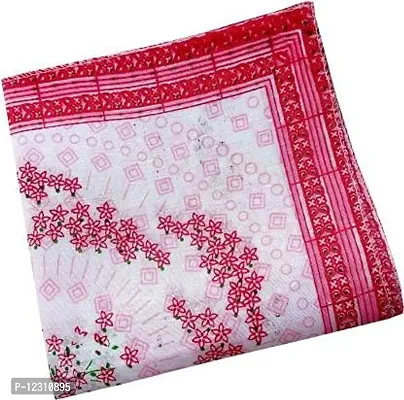 Red Ballons Premium Cotton,Colorful Prints,Women/Girls Handkerchiefs, Pack of 12 Multicolor Handkerchief (Pack of 12)| Cotton Handkerchief for Women|-thumb3