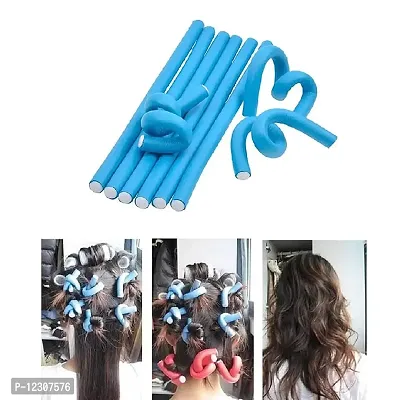 Red Ballons Self Holding Hair Curling Flexi Rods Roller Hair Sticks (Pack of 10)-thumb2
