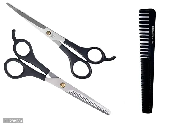 Zhunmun Complete Professional Hair Cutting Scissors 2 Scissor Teeth And No Teeth With Comb Teeth Shears,Hair Combs-thumb0