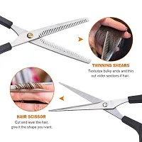 Zhunmun Complete Professional Hair Cutting Scissors 2 Scissor Teeth And No Teeth With Comb Teeth Shears,Hair Combs-thumb1