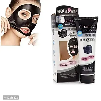 Zhunmun Charcoal Mask Anti-Blackhead Oil-Control Mask Cream Pack of 2 (130 GMS)-thumb2