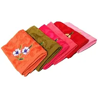 Red Ballons Multi-Color Super Soft Self Designed Floral Face Towel with Embroidery (Pack of 6)| face Towels for Men & Women| Combo Pack of 6 face Towels| Embroidery face Towels-thumb1