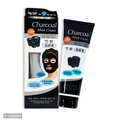 Zhunmun Charcoal Face Mask Cream Anti Blackhead Pack of 1(130 Gm Tube)-thumb0