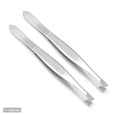 Red Ballons Slant Tip Tweezers & Eyebrow Plucker for Upper Lip, Eyebrows & Blackhead - Pack of 2