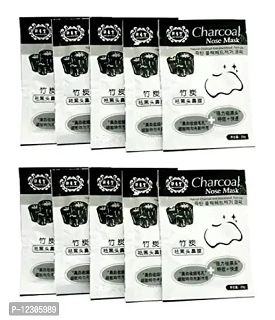 Red Ballons Charcoal Nose Mask Deep Cleansing Blackhead Remover Pore Refining Pouches - Set of 10-thumb3