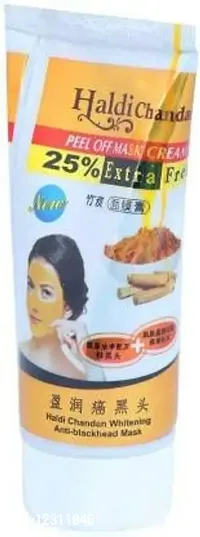 Zhunmun Haldi Chandan whitening anti blackhead peel off Mask Cream Anti Blackhead??(100 g)-thumb3