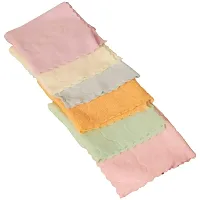 Zhunmun Soft Multicolor Cotton Face Towel Hanky for Women, Girls and Kids (Pack of 12)-thumb1