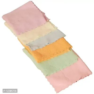 Zhunmun Soft Multicolor Cotton Face Towel Hanky for Women, Girls and Kids (Pack of 12)-thumb2