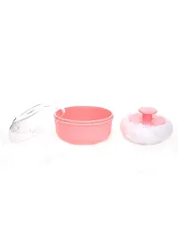 Red Ballons Portable Baby Skin Care Powder Puff with Box Holder Container for New Born and Kids for Baby Face and Body (Pink)-thumb1