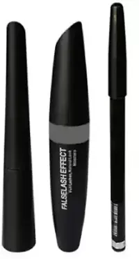 Combo of 2 in1 Music Flower Gel Eyeliner with 3 in 1 False Lash Effect-thumb2