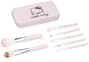 7 Pcs of Hello Kitty Makeup Brushes Set-thumb2