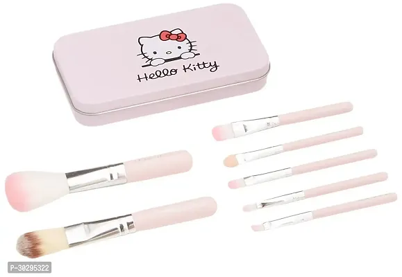 7 Pcs of Hello Kitty Makeup Brushes Set-thumb3