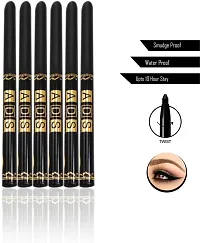 3 in 1 Maskara, Eyeliner and Black Eyebrow Pencil Combo Pack of 8-thumb1