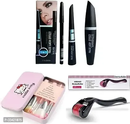 Combo of 3in1 Eyeliner,Kitty and Derma Roller