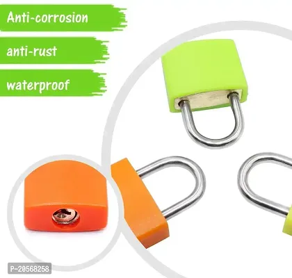 Xingli Pad Coloured Small (Orange)Luggage Locks Metal Padlocks Travel Lock for suitcases Baggage-thumb4