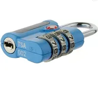 Xingli TSA 3 Digit Grip (Sky Blue) Approved Customs Lock Combination Code Travel Lock-thumb2