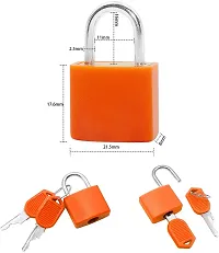 Xingli Pad Coloured Small (Orange)Luggage Locks Metal Padlocks Travel Lock for suitcases Baggage-thumb1