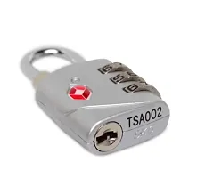 TSA 3-Digit (Silver) Dial Lock for suitcases, lockers, Filling cabinets, toolboxes and Bags.-thumb2