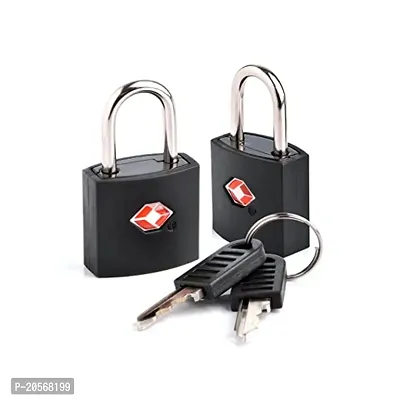 TSA Coloured (Black) Approved Suitcase Padlock - Key-thumb3