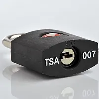 TSA Coloured (Black) Approved Suitcase Padlock - Key-thumb1