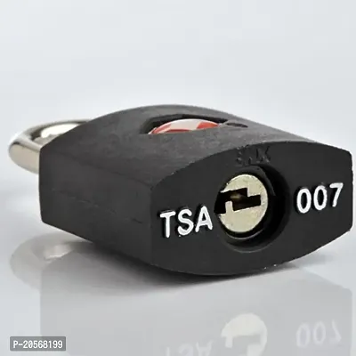TSA Coloured (Black) Approved Suitcase Padlock - Key-thumb2