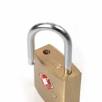 TSA Colored Gold Approved Suitcase Padlock - Key-thumb2