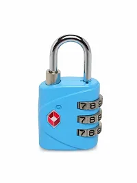 TSA 3-Digit (Sky Blue) Dial Lock for suitcases, lockers, Filling cabinets, toolboxes and Bags.-thumb1