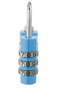 Xingli TSA 3 Digit Grip (Sky Blue) Approved Customs Lock Combination Code Travel Lock-thumb1