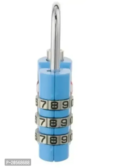 Xingli TSA 3 Digit Grip (Sky Blue) Approved Customs Lock Combination Code Travel Lock-thumb2