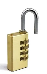 Xingli 4 Digit Golden Small Digital Door Lock Code Change, Password Door Digital Lock, Travel time Luggage Lock-thumb2