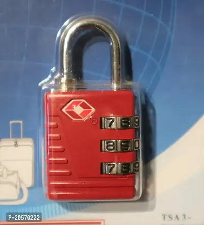 3-Digit (RED) Dial Lock for suitcases, lockers, Filling cabinets, toolboxes and Bags.