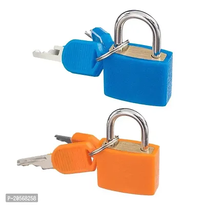Xingli Pad Coloured Small (Orange)Luggage Locks Metal Padlocks Travel Lock for suitcases Baggage-thumb5