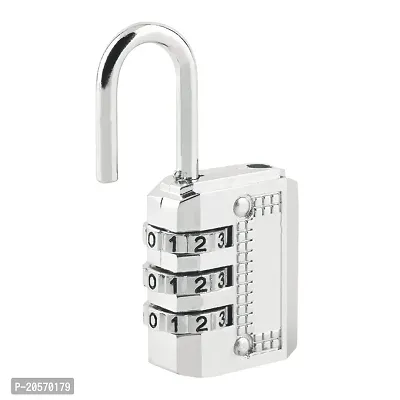 Xingli Steel 3 Digit (Medium) Save and Lock Your Luggage Steel Lock 3Digit Safe PIN Hand Bag Shaped Combination Padlock-thumb2