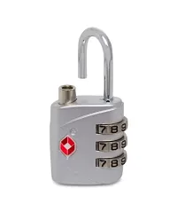 TSA 3-Digit (Silver) Dial Lock for suitcases, lockers, Filling cabinets, toolboxes and Bags.-thumb1