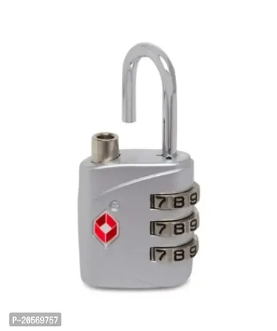 TSA 3-Digit (Silver) Dial Lock for suitcases, lockers, Filling cabinets, toolboxes and Bags.-thumb2