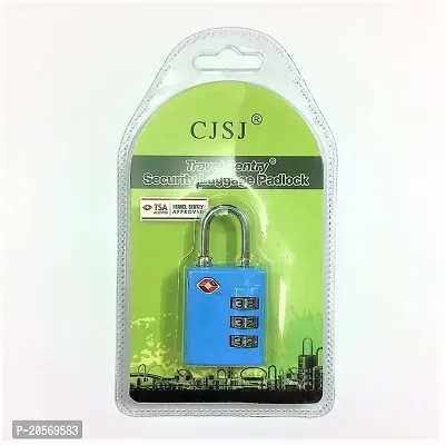 TSA 3-Digit (Sky Blue) Dial Lock for suitcases, lockers, Filling cabinets, toolboxes and Bags.-thumb4