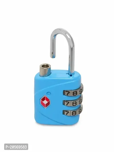 TSA 3-Digit (Sky Blue) Dial Lock for suitcases, lockers, Filling cabinets, toolboxes and Bags.-thumb0