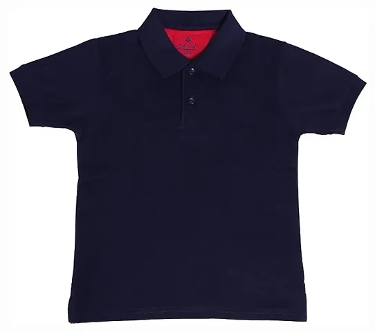 NeuVin Plain Cotton Polo Tshirt for Boys