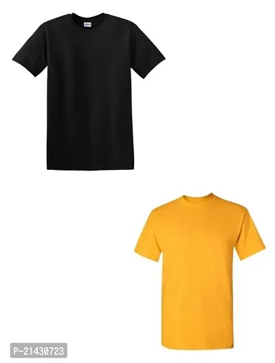 Fancy Cotton T-shirts for Men Pack of 2-thumb0