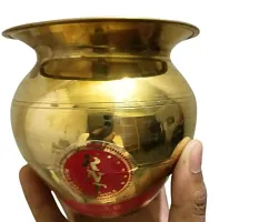 Pure Brass Lota Traditional Brass Pooja Kalash Lota For Puja Pot-thumb3