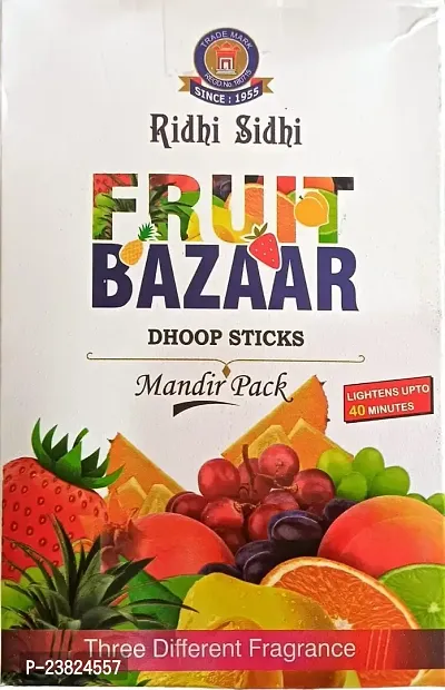 Riidhi Siidhi Fruit Bazaar Dry Dhoop Sticks, Pack Of 1, Pooja Dhoop, Different Fruit Dhoop Fragrance