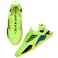 Nilatin Men Casual Sneakers Running Sports Shoes in Mesh Lightweight Air Shoes Made in India Green-thumb4