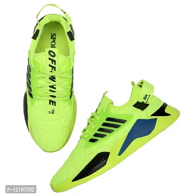 Nilatin Men Casual Sneakers Running Sports Shoes in Mesh Lightweight Air Shoes Made in India Green-thumb5