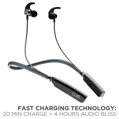 Bluetooth Wireless Neckband With Ipx5 Sweat And Water Resistance Fast Charge 8Hrs Playback 235 V2-thumb0