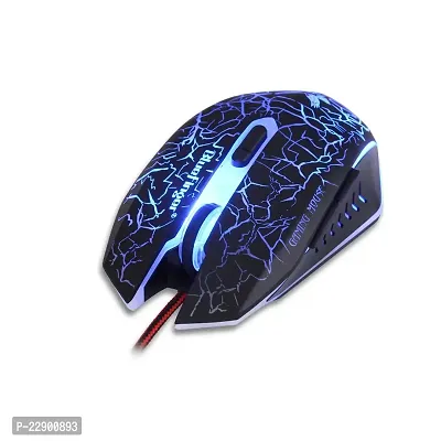 BlueFinger Adjustable DPI Gaming Mouse-BlueFinger? USB Wired 4Color 7 Programmable Buttons LED Backlit Gaming Mouse with Cool Crack Adjustable Color and DPI 800-1200-1600-2000-thumb5