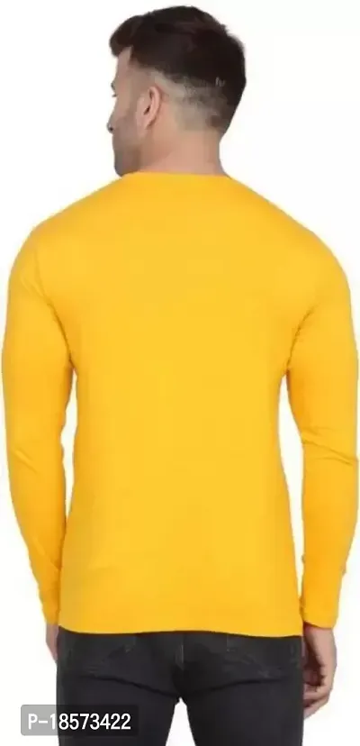 Stylish Polyester  Yellow Printed For Men-thumb2