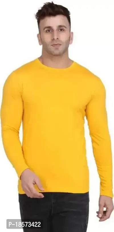Stylish Polyester  Yellow Printed For Men-thumb0