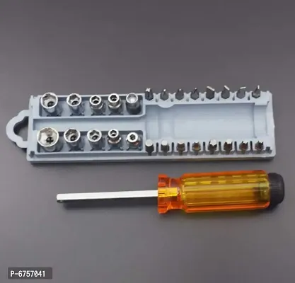 These 28 Pcs High Strength Screwdriver Set are your best selection. Made of high-quality material, they feature high strength and strong structure. The Screwdriver disarms and fits nut and screws. It