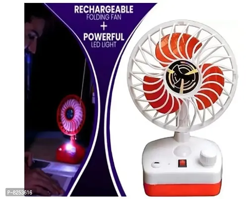 RECHARGEABLE PORTABLE FAN WITH READING LAMP-thumb0